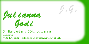julianna godi business card